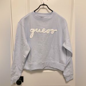 Guess sweatshirt light blue NEW size large